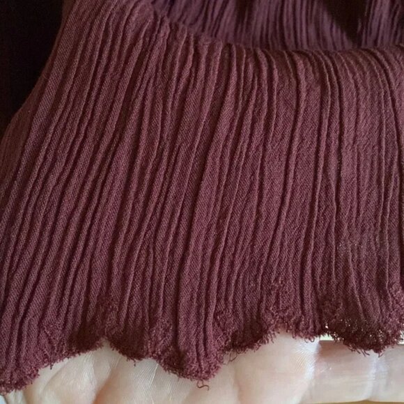 Rayon Cotton Mini Dress Babydoll Boho Hippie Sleeveless Lined Neutral Brown - Picture 4 of 5